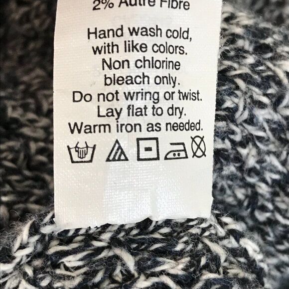 Madewell Landmark Textured Sweater Women's Medium Gray Knit Side Zip Pullover - Picture 12 of 12